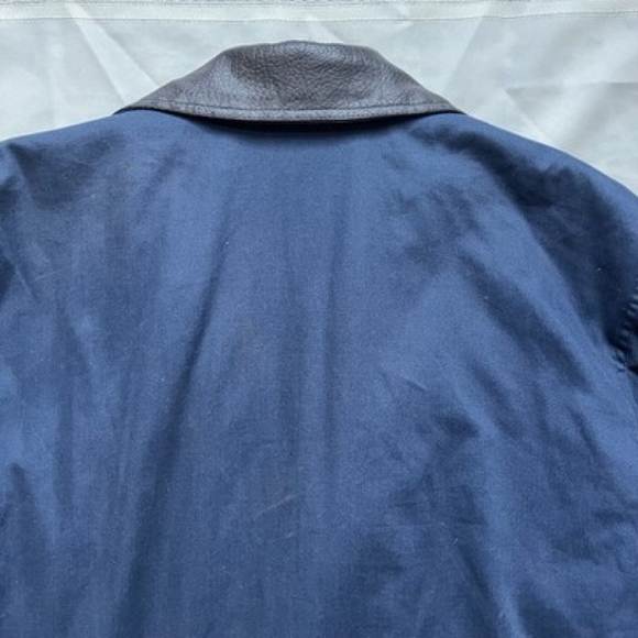 Vintage 90s Outbrook Barn Chore Denim Coat Outdoors Plaid Lined Workwear Medium - Picture 4 of 12